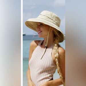Hatiis Wide Brim Sun Protection Breathable ponytail